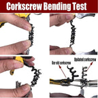 Professional Waiter Corkscrew Wine Openers Set(2PCS), Heavy Duty Stainless Steel Hinges Wine Key for Restaurant Waiters, Sommelier, Bartenders