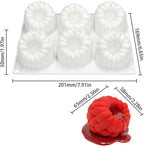 6 Cavity Large Raspberry Mousses Cake Mold Food Grade Silicone Chocolate Dessert Baking Mould Family Gathering Bakeware