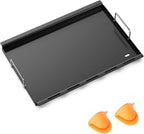 Full-Size Griddle Inserts for Nexgrill Replacement Parts 3 Burner 720-0830MN Gas Grill, Rust-Resistant Pre-Seasoned Flat Top Grill Griddle for Nexgrill Parts