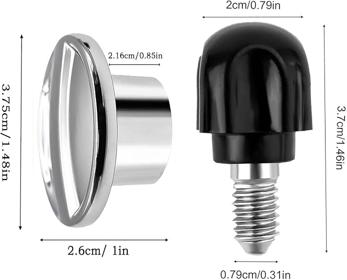 Knob Thumb Screw & Hub Attachment Cap for Compatible With KitchenAid Mixers Replacement