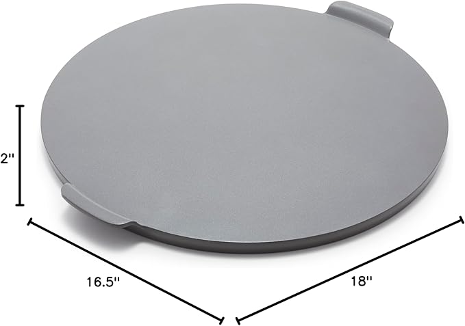 GreenPan Premiere Ovenware Healthy Ceramic Nonstick 16.5" Pizza Pan, PFAS-Free, Warp-Free Bakeware, Durable Quick Heating Baking Tray, Oven & Broiler Safe to 600F, Dishwasher Safe, Gray