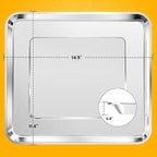 Countertop Toaster Oven Replacement Parts for BLACK+DECKER 8 Slice Extra Wide Convection Oven, Stainless Steel Toaster Oven Accessories Wire Rack Baking Tray