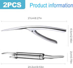 CoguZed 2-Piece Stainless Steel Shrimp Deveiner and Peeler Tool Set, Designed for Efficient Shelling and Cleaning of Seafood