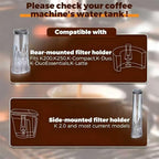 Water Filter Holder and 2 Water Filters, Compatible with Keurig 2.0 Series Coffee Machines Compatible with K-Supreme Series/K-Express/K-Slim/K-Elite/K-Duo Plus/K-Select/K-lced/K50/K-Classic