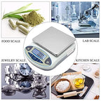 CGOLDENWALL Lab Scale 10kgx0.1g Digital Precision Scale Electronic Balance Laboratory Weighing Industrial Scale Kitchen Counting Scale Scientific Scale Calibrated (10kg, 0.1g)
