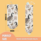 Duck Plastic Bag Holder, Wall Mount Grocery Bag Holder, Plastic Storage bag, Pull Rope Free Adjustment, Plastic Bag Holders for Grocery Bags, Plastic Bag Dispenser for Home Kitchen