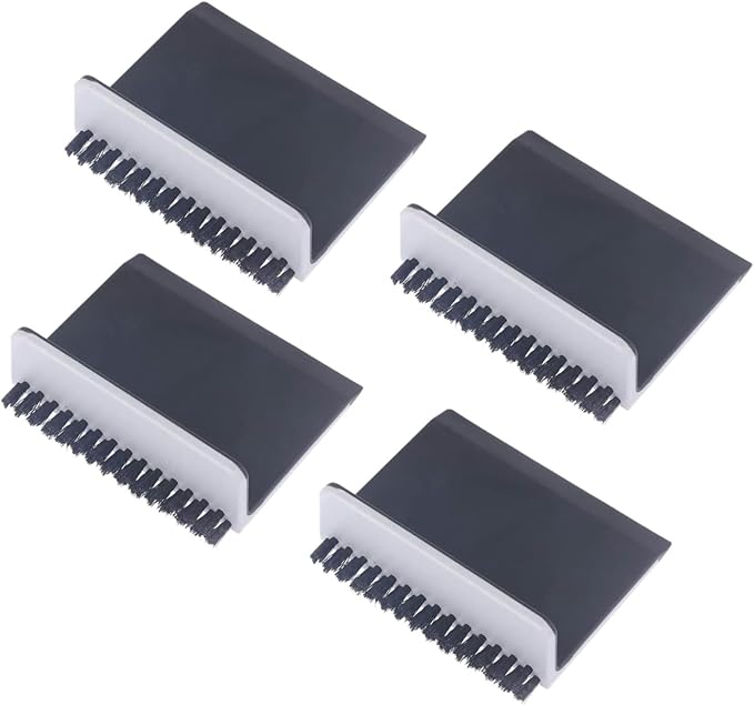 Jinshining 4Pcs Black Kitchen Sink Squeegee Cleaner Countertop Brush Wiper Vegetable Cleaning Brush Wiper Home Kitchen Tool Accessories Fruit and Vegetable Cleaning Brushes Fruit and Vegetable Tools