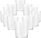 Bormioli Rocco Bodega Collection Glassware – Set Of 12 Medium 12 Ounce Drinking Glasses For Water, Beverages & Cocktails – 12oz Clear Tempered Glass Tumblers