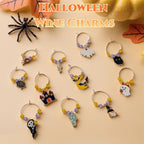 50 Sets Wine Glass Charms, Wine Charms for Stem Glasses, DIY Reusable Drink Markers for Weddings & Bachelorette with Alphabet Beads