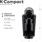 Keurig MAIN-85544 Compact Single-Serve K Cup Pod Coffee Maker, Black, 2.3