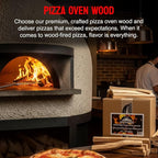 Pizza Oven Wood, 10 to 12‑Inch Firewood Logs, Cherry Hardwood Splits for Wood-Fired Pizza Ovens, USA Made, Sustainably Milled, Approximately 20-25 lbs