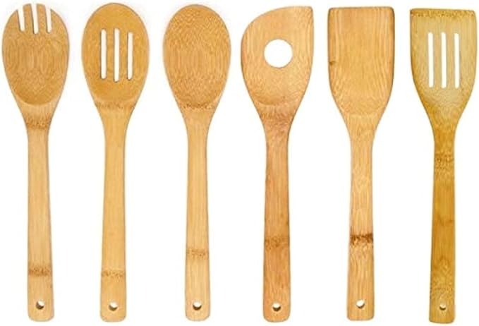 Bamboo Kitchen Tool Set - 6 Piece