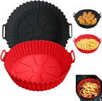 Silicone Liners for Ninja Air Fryer AF101/161/150, Compatible with COSORI/Gourmia/PowerXL/Instant Essentials/Fabuletta/Chefman/Dreo/Ultrean Air Fryer 3-5QT