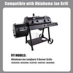 SafBbcue Full Size Griddle Inserts for Oklahoma Joes Longhorn Smoker Grill 15202029 16202046 1767150 Flat Top Griddle for Chargriller 5050 5650 3008 Member's Mark GR2234801-MM-00, Carbon Steel