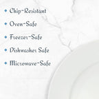 Mikasa Delray 40-Piece Bone China Dinnerware Set, White Round Dishes for 8 - Dinner Plates, Salad Plates, Cereal Bowls, Fruit Bowls and Mugs