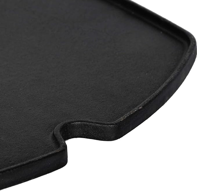 GGC 6559 Cast Iron Griddle for Weber Q2000 Q200 Q220 Q240 Q260 Q2200 Q2400 Series Grills, 15.3" x 10.8" Grill Grates Replacement Parts for Weber Q200 Griddles