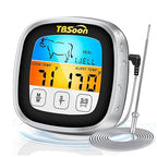 Multifunctional Digital Thermometer for Cooking,Food Thermometer+Thermometer Alarm+Kitchen Timer,Large Color Screen,Instant Read,Fast Response,grill bbq accessories,Kitchen Oven Meat Thermometer-DMT03