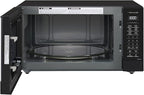 Panasonic NN-SN75LB cu.ft Cyclonic Inverter Countertop Microwave Oven 1250Watt Power with Genius Sensor Cooking, 1.6 cft, Black