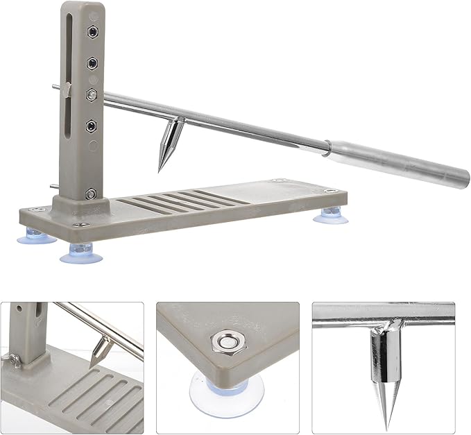 OSALADI Adjustable 4-stage Oyster Shucker Tool Multifunctional Seafood Opener with Gear Adjustment Home Oyster Crusher Kitchen Specialty Gadget