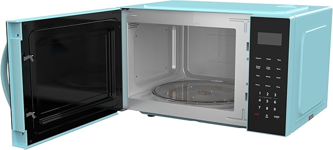 FRIGIDAIRE 0.9-Cubic Feet Microwave Oven with Oversized Display, Blue