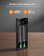 GoveeLife Bluetooth Wireless Meat Thermometer with 2 Probes, Standalone Digital Base, WiFi Unlimited Range, ±1.8℉ Accuracy, IP68 Waterproof Real Time Monitoring, for Kitchen, BBQ, Grill, Oven, Smoker