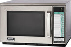 Sharp R-22GT Commercial Microwave Oven, Heavy Duty, 1200 Watt, 0.70 cu. ft. Capacity, Stainless Steel, 20 Program Inputs, 11 Power Levels, Express Defrost, 3-Stage Cooking, Digital Display