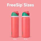 Owala FreeSip Insulated Stainless Steel Water Bottle with Straw for Sports, Travel, and School BPA-Free Sports Water Bottle, 32 oz, Strawberry Fields | Insulated, with Straw, for Sports, Travel, and School, BPA-Free