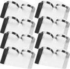 8pcs Stainless Steel Finger Protector Set for Kitchen Cutting and Chopping, Vegetable Cutter Finger Guards, Food Safety Hand Shield Tools for Cooking and Food Preparation