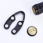 4 Pack Magnetic Wine Foil Cutter Tool, Wine Bottle Opener Accessory, Magnetic Wine Foil Cutters Wine Bottle Opening Accessories, Black (ellipse foil cutter)