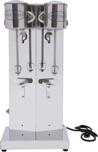 Milkshake Maker, Commercial Stainless Steel Milk Shaking Machine With Double Head Drink Mixer, 110V 180W Electric Milkshake Maker With 2Pcs 800ml Cups, Household Milk Shaker For Making Drinks