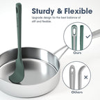 ChefAide 4 Pieces Silicone Spatula Set, Food Grade Rubber Spatula, Upgrade Strong Handle with Ergonomic Grip, Heat Resistant for Nonstick Cookware, Cooking