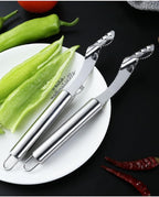 Yiasangly Fruit and Vegetable Corer Tool, Multi-Function Stainless Corer and Pitter Remover Set for Apple, Pear, Cherry, Jujube, Red Dates, Berry, Chili, Jalapeno Pepper, Tomato, potato - 6 Pieces