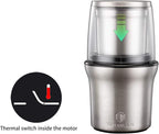 DR MILLS DM-7412N Coffee Grinder Electric and Spice Coffee Grinder with Removable SUS304 Stainless Steel Washable Cup