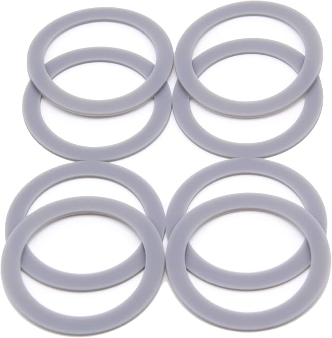 Blender Rubber Gasket 2.6inch Include 8 Packs O Ring Seal, Replace Part 132812-07, Fit for Models BL5000-08 BL1900 BL3900 BL4900 BL5000 BL5900 BL6000