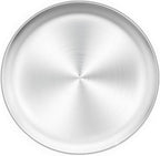 TeamFar Pizza Pan, 13.4 inch Stainless Steel Large Pizza Pan Tray Round Oven Baking Bakeware, Healthy & Heavy Duty, Oven & Dishwasher Safe