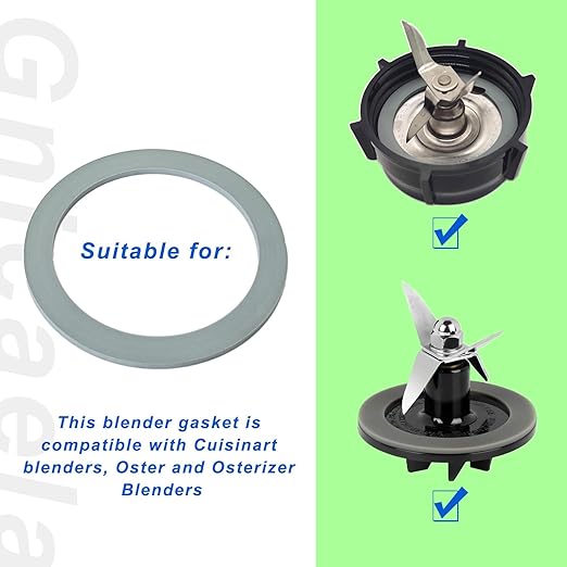 Blender Gasket Replacement Parts, Rubber Ring Seal Rings Blender Accessories for Oster and Osterizer Blender (4 Pieces)