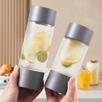 Sparkling Water Machine Soda Maker Beverage Drink Dispenser for Home, Soda Streaming with 1L BPA Free Bottle, 2 Portable Bottle for travel, Seltzer & Carbonator Srew-in 60L CO2 (NOT Included), Grey