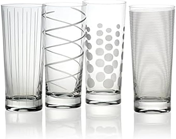 Mikasa Cheers Highball Glass, 19.75-Ounce, Set of 4