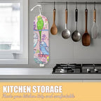 Parrot Plastic Bag Holder, Wall Mount Grocery Bag Holder, Plastic Storage bag, Pull Rope Free Adjustment, Plastic Bag Holders for Grocery Bags, Plastic Bag Dispenser for Home Kitchen