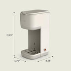 BELLA Single Serve Coffee Maker, K Cup & Coffee Ground Compatible with Removable, Adjustable Drip Tray, Auto Shutoff & Reusable Dishwasher Safe Accessories, Brews 6oz to 14oz, 1000 Watt, Oatmilk