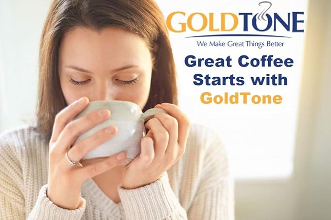 GoldTone Brand Reusable 8-12 Cup Basket Coffee Filter fits Cuisinart Basket Style Coffee Makers and Brewers. - BPA Free (2)
