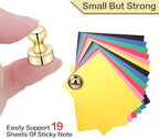 LOVIMAG Fridge Magnets 50Pcs Refrigerator Whiteboard Small Strong Magnet Classroom Kitchen Accessories Decorative Locker Set Decor Must Haves Office Calendar Refrigerador Magnetic Cute Crafts Gold