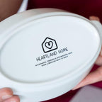 Heartland Home Porcelain Mini Casserole Dish Oval Au Gratin Dish (4pc Set). Cauliflower Baking Dish, Banana Split Bowls, Single Serving Dishes, Small Individual Gratin Dishes Set