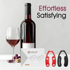 GOBETTER 2 Pcs Wine Foil Cutter Magnetic Design, 4 Stainless Blades Foil Remover Wine Bottles Opener Accessory, Removes Foil Top Effortlessly for Wine Lovers, Black/Red