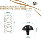 2-Pack Replacement Coffee Brew Basket Spring Loaded Stopper Kits, Fits Mr. Coffee, Black And Decker, Hamilton Coffee Maker Parts, Replaces Part Numbers 112435-000-000 185774-000-000