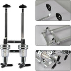 2 Bottle Wall Mounted Liquor Dispenser Bar Butler Bracket Solo Optic Spirit Wine Beer Alcohol Bottle Beverage Stand Revolving Nozzle Drinkware Set
