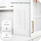 Wall Mount Plastic Bag Organizer | Durable Plastic Grocery Bag Saver | Smudge Proof, Fingerprint Resistant (Acrylic)