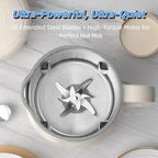 8-in-1 Automatic Nut Milk Maker Blender, 40.6oz Homemade Almond, Oat, Coconut, Soy, Plant-Based & Non-Dairy Milks, Soybean Machine with Delay Start, Keep Warm, Self-Cleaning & Boil Water Functions