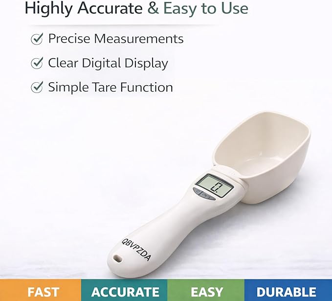 Digital Measuring Spoon - 800g/1g High Precision Kitchen Electronic Food Scale & Cup, Grams Ounces Conversion, Nutritional Calculator for Cooking & Baking, Portable Weighing Tool