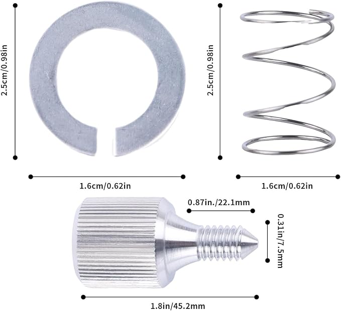 Blenders Repair Set with Spring Washers Stainless Steel Fasteners and Knobs for Mixer Machine Replacement Parts Baking Appliance Repair Accessories
